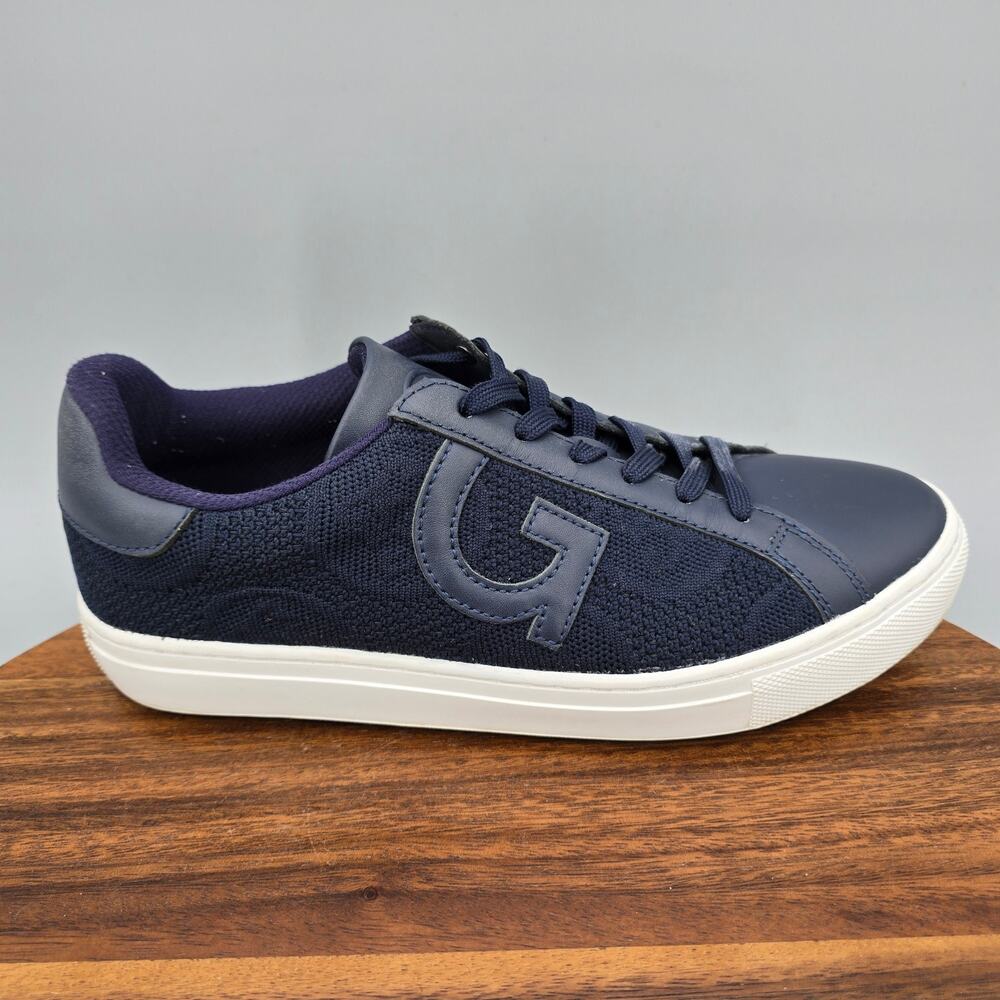 G/Fore G4 Shoes Women 9 Navy Knit Leather Quarter G Disruptor Spikeless Sneakers